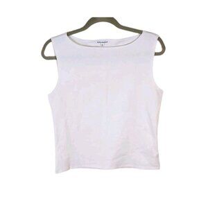 Reformation Dusk Knit Top in Fior Di Latte Organic Cotton Tank Women's Size XL